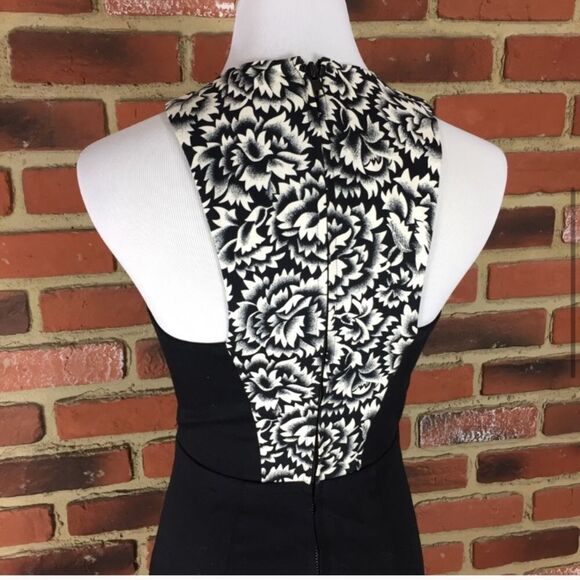 French Connection Black Dress Sz 2 Little Black Dress Racerback Dress - Picture 5 of 7